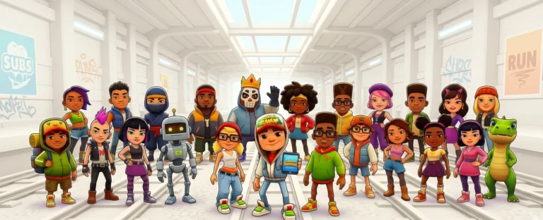 Top 25 characters of subway surfers