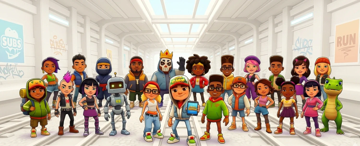Top 25 characters of subway surfers