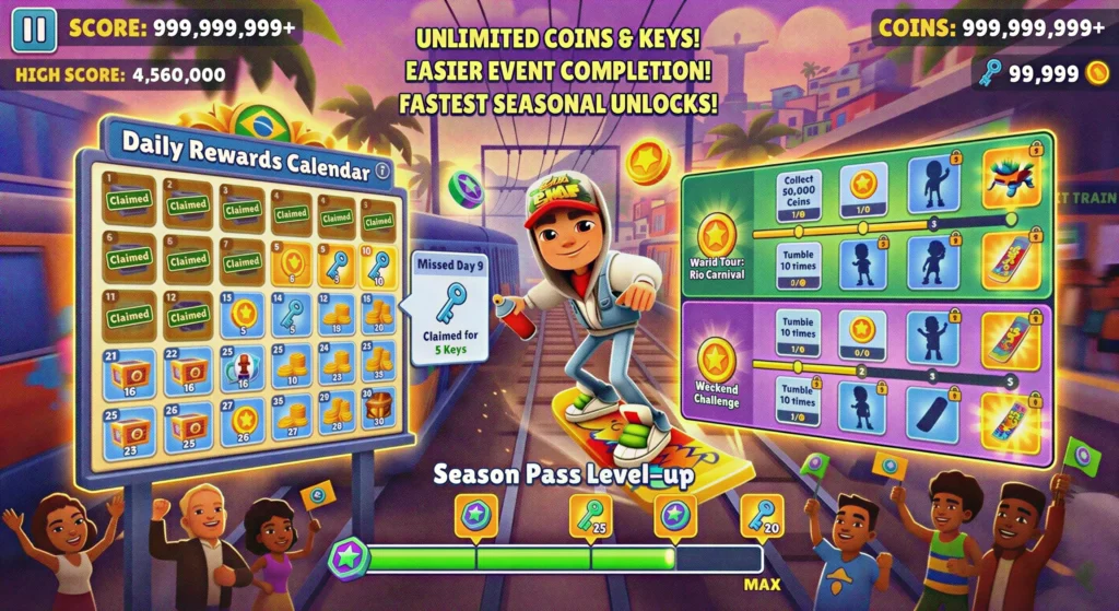 Daily login and Event Rewards