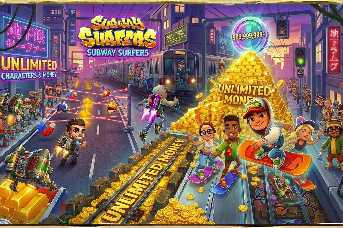 Subway Surfers: Unlimited Money and characters