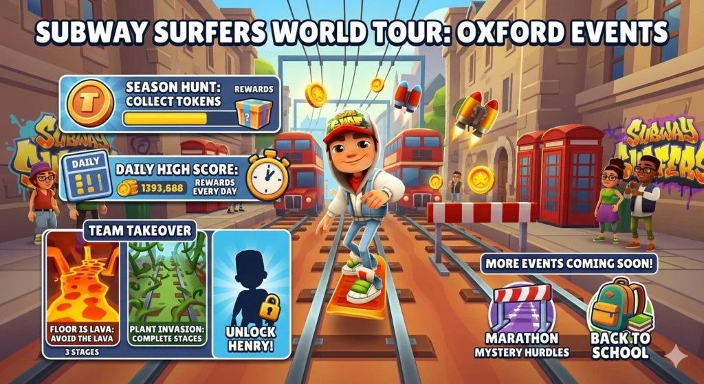 Subway surfers oxford new events