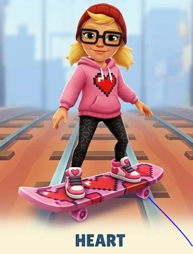 Subway surfers Heart outfit