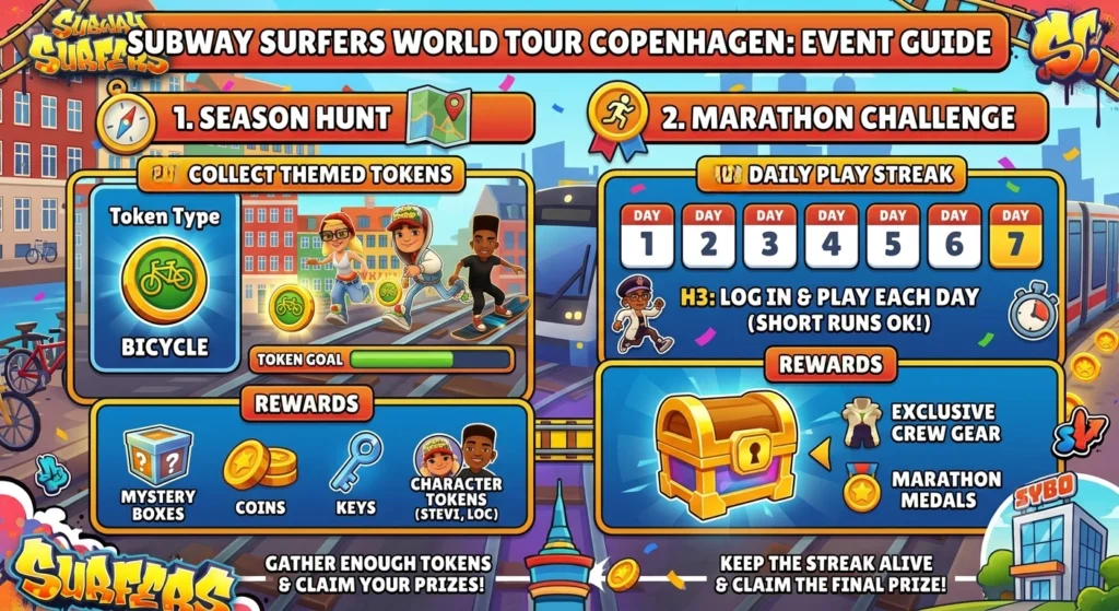 Season hunt and Marathon challenge Event in copenhagen updates